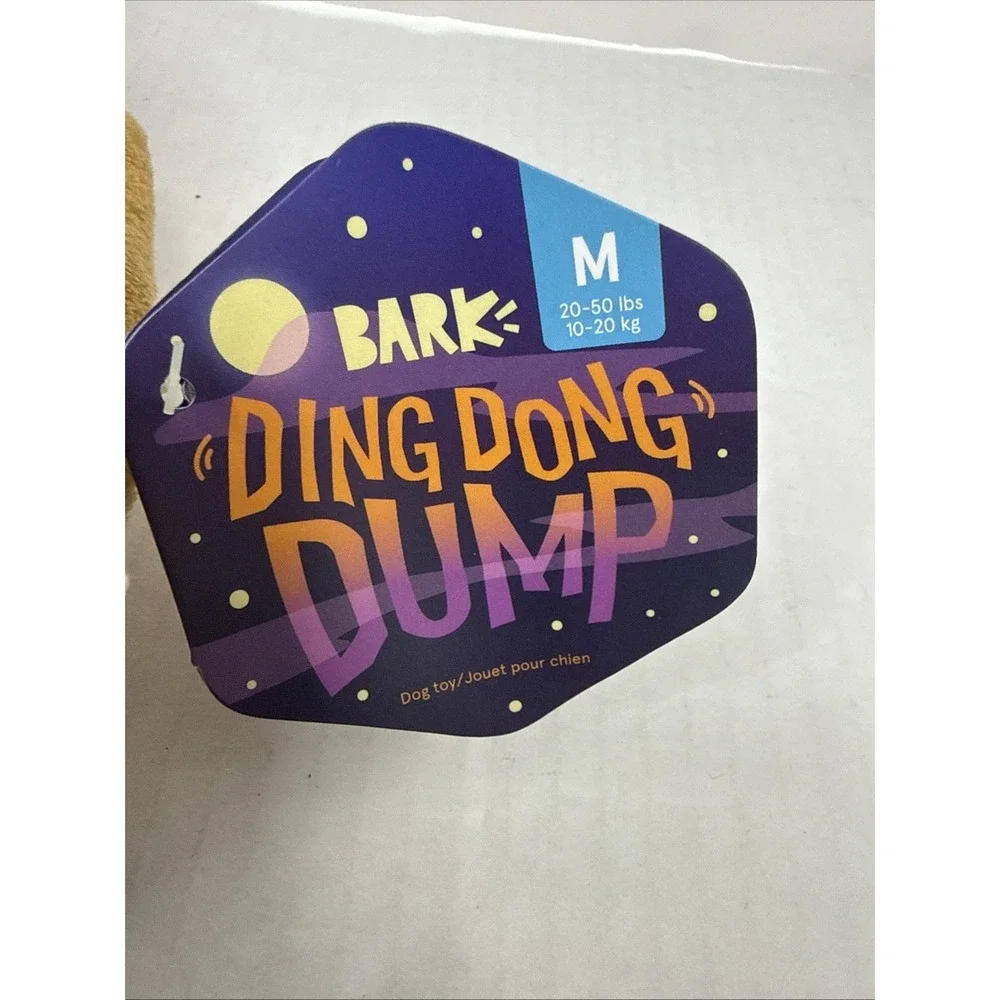 NEW Bark Box Ding Dong Dump Dog Toy Halloween Medium Size Smell My Feet‎ 7
